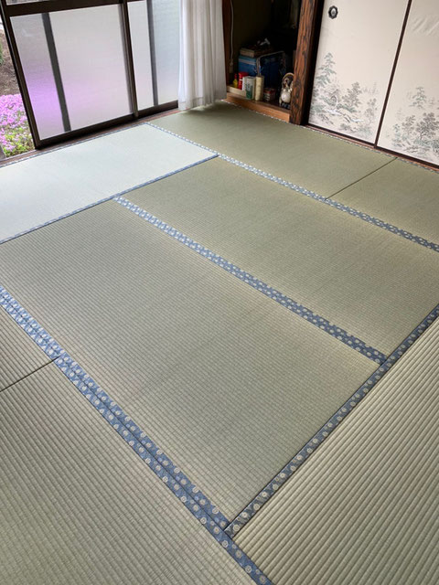 畳替えできれいになった和室