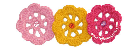 Flor fácil de tejer a crochet (easy crochet flower)