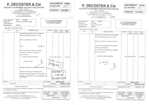 En 2001 & 2002 JE SUIS TÉMOIN EN MA QUALITÉ DE COMPTABLE D'UN ABUS DE BIEN SOCIAUX à la TEINTURERIE DE LA CHAUSSÉE ROMAINE pour un montant de 121.959.24€HT PDG Mr Philippe REMY www.jesuispatrick.fr www.jesuisvictime.fr JE SUIS VICTIME DE REPRÉSAILLES. SOS