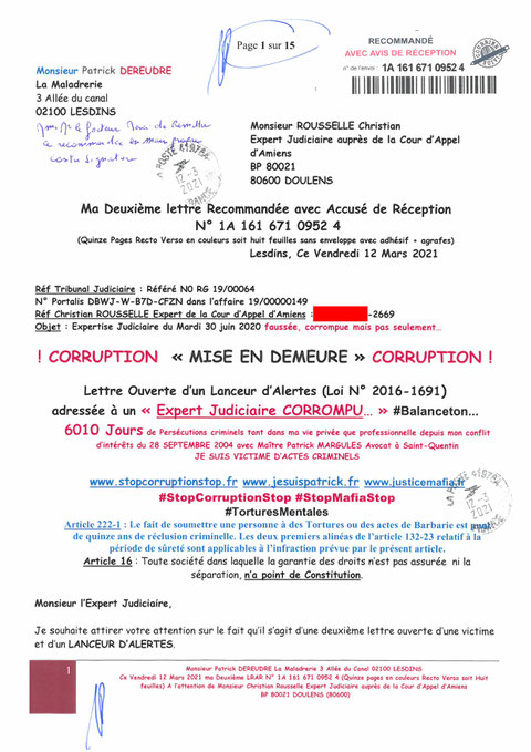 AFFAIRE MES CHERS VOISINS Le mur de la HONTE #CORRUPTION #VEDETTA #FAUXCRIMINELS en Ecritures Publique www.jesuispatrick.fr www.jesuisvictime.fr www.jenesuispasunchien.fr