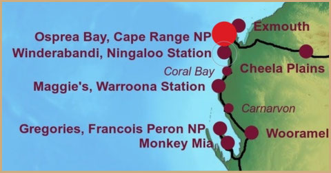 Roadtrip Australia, Cape Range, Osprey Bay, Yardie Creek