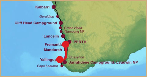 Roadtrip Australia, Yallingup, Canal Rocks, Fremantle