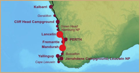 Roadtrip Australia, Lanceln, Perth Fremantle, Mandurah