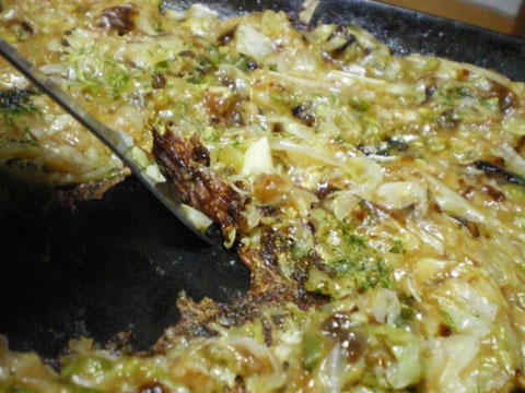 鉄板プレスアツアツ鉄板で作るもんじゃ焼