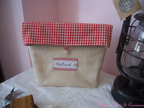 Lunch Bag " Maison de Charme " - 25euros (frais de port compris)- réf: Lbg0914161