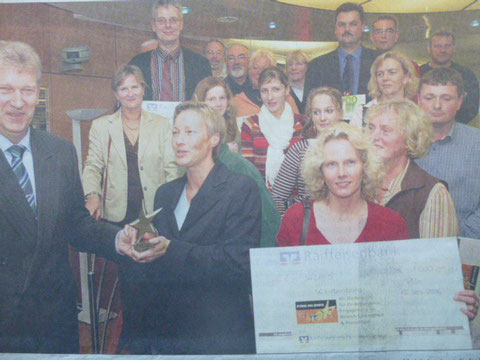 Die Gewinner. Für uns waren (rechts mitte) Vorsitzender Volker Tarnowski, Denise Tarnowski, Yanina Schümann und Jana Tarnowski dabei