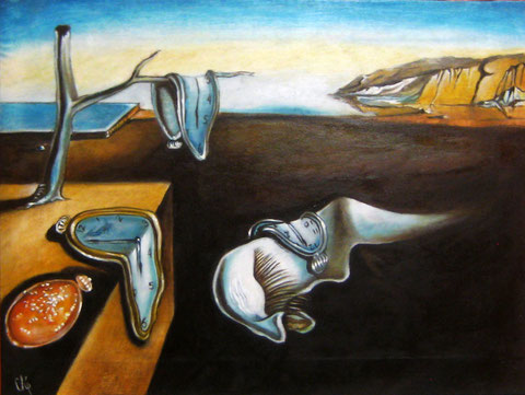 La persistencia de la memoria. Salvador Dalí. 30X40 cm. Oleo sobre lienzo