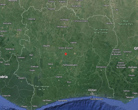 Côte d'Ivoire - Crédits photos : Google Earth