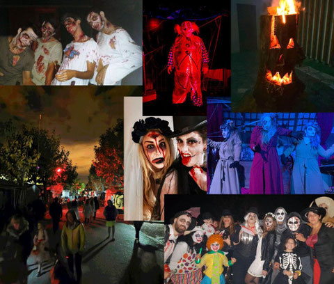 collage fotos halloween camping tarragona 2024