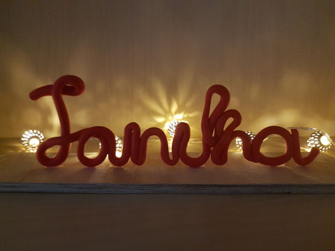 DIY Schriftzug aus Fimo