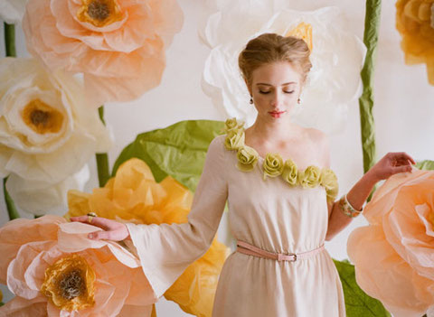 huge paper flower room decoration