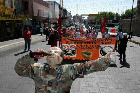 RESISSSTE CD JUÁREZ EN ACCIÓN EL 1 DE MAYO DEL 2011.