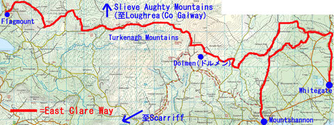 East Clare Way Map