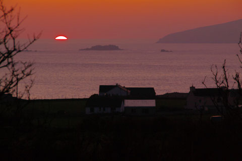 アイルランド・ディングル半島・夕日