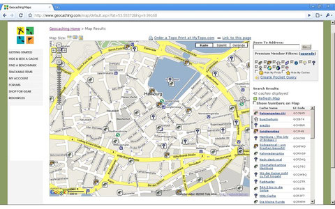 Geocaching, GPS