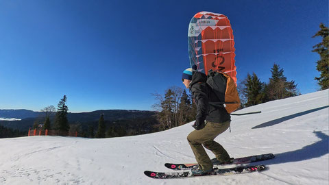 parawing ski dans le Vercors