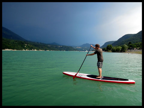 Stand Up Paddle lac de Monteynard, Grenoble, Isère