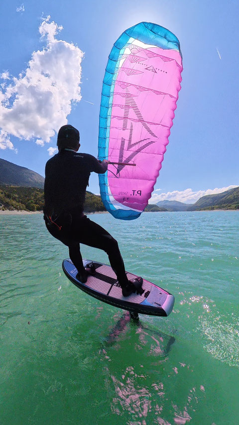 Parawing Triple Seven PT Skin 7,3m au lac Monteynard