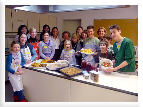 Jede Menge Spaß hatte die Gruppe vom Obst- und Gartenbauverein beim Kinderkochen im Januar