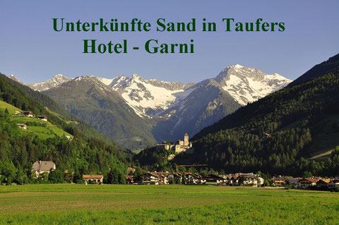 Tourismusverband Tauferer Ahrntal - Sand in Taufers  Tel: +39 0474 67 80 76  info@taufers.com