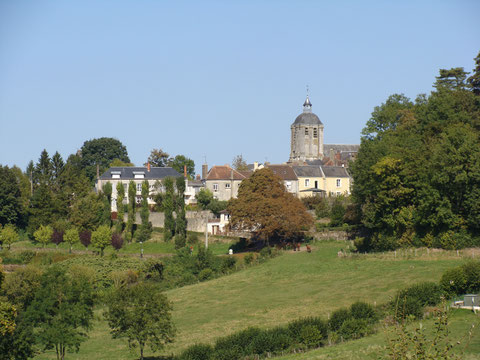 Vue sur le village de Bellême