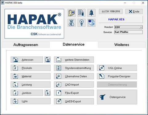 HAPAK Datenservice