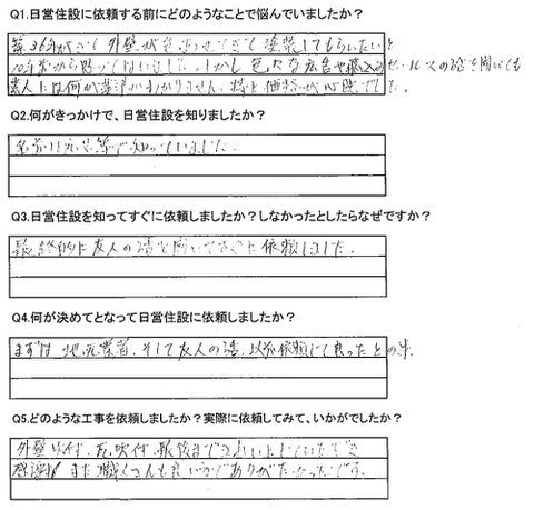 お客様の声（総社市清音）