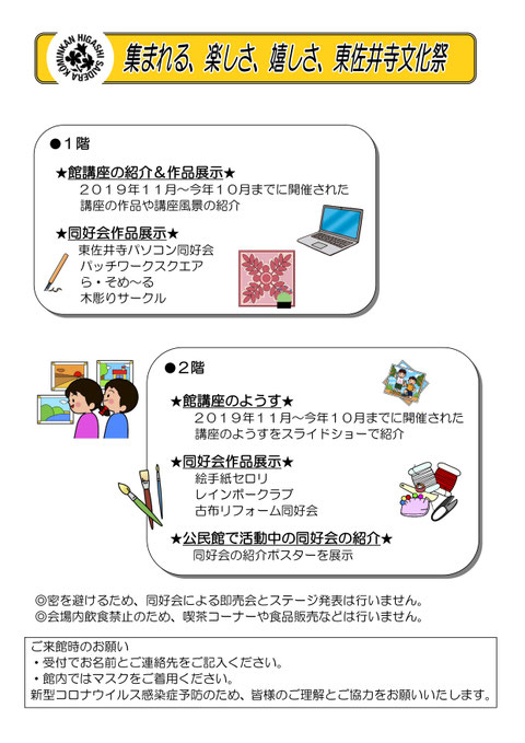 文化祭プログラム裏面