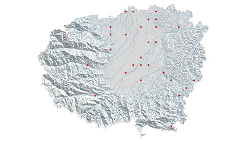 Orthétrum brun - Orthetrum brunneum - répartition à 2013  (maille 5x5 km)