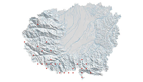 Aeschne des joncs - Aeshna juncea -  répartition à 2013  (maille 5x5 km)