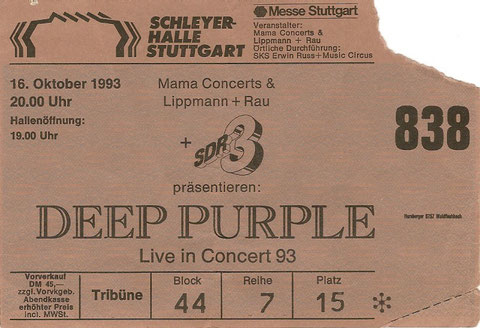 Deep Purple Konzert Stuttgart