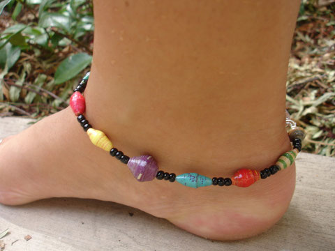 African Handmade beads anklet - $15