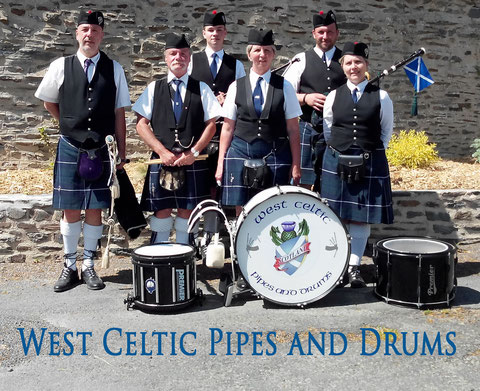 Avec le West Celtic Pipes and Drums