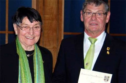 Ehrung - Ehrenvorsitzende Rita Blasl und Bernhard Krines - 50 Jahre - 2015