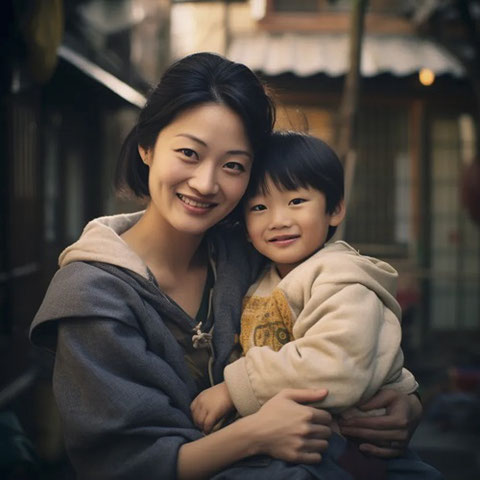 子供、幼児、母親、家族、母子家庭、家族写真、愛情、フリー素材、Children, infants, mothers, families, mother-and-child families, family photos, love, free materials,