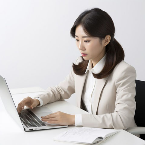 女性、IT企業、パソコン、仕事、事務仕事、日本人、アジア人、スーツ、サラリーマン、営業マン、会社、フリー素材、Woman, IT company, computer, work, office work, Japanese, Asian, suit, office worker, salesman, company, free material,