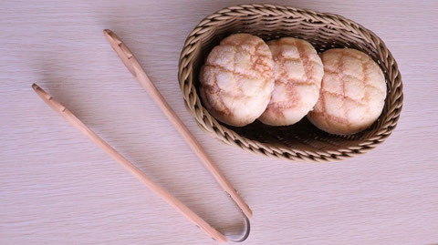 パン、メロンパン、お菓子、おやつ、料理、食べ物の写真フリー素材 Bread, Melon Bread, Sweets, Snacks, Cooking, Food Photos Free Material