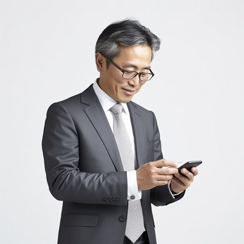 中年、スマートフォン、男性、日本人、アジア人、スーツ、サラリーマン、営業マン、会社、フリー素材、Middle-aged, smartphone, man, Japanese, Asian, suit, office worker, salesman, company, free material,