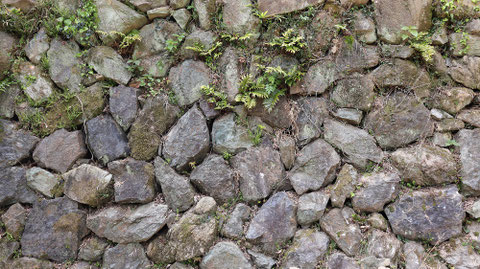 岩の壁、岸壁の写真フリー素材　Rock wall, quay photo free material