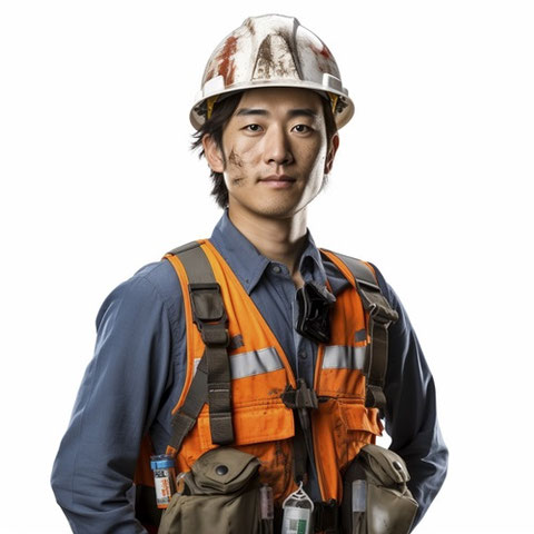 現場仕事、働く人、作業着、作業員、建築、土木、工事作業員、男性、就職、転職、日本人、アジア人、会社、フリー素材、On-site work，Working person, work clothes, worker, architecture, civil engineering, construction worker, male, employment, job change, Japanese, Asian, company, free material,