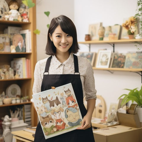 絵本、図書館、本屋、保育士、女性、幼稚園教諭、職業、仕事、若い、日本、フリー素材、Picture book, library, bookstore, nursery teacher, woman, kindergarten teacher, occupation, work, young, Japan, free material,