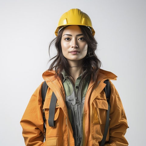 現場仕事、働く人、作業着、作業員、建築、土木、工事作業員、女性、就職、転職、会社、フリー素材、On-site work, workers, work clothes, workers, architecture, civil engineering, construction workers, women, employment, career change, companies, free materials,