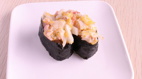 シーフードミックス、軍艦、寿司、外食、料理、食べ物の写真フリー素材　Seafood mix, warship, sushi, eating out, cooking, food photos free material
