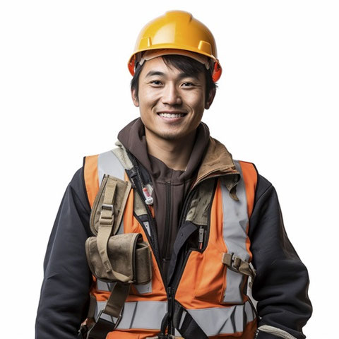 現場仕事、働く人、作業着、作業員、建築、土木、工事作業員、男性、就職、転職、日本人、アジア人、会社、フリー素材、On-site work，Working person, work clothes, worker, architecture, civil engineering, construction worker, male, employment, job change, Japanese, Asian, company, free material,