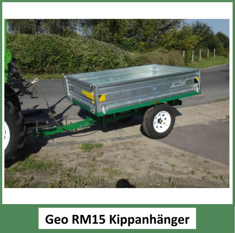 Anhänger Geo TR400 400kg Kippanhänger Kipper ATV Quad Traktor