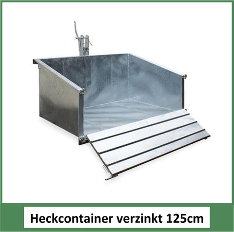 Heckcontainer verzinkt 125cm
