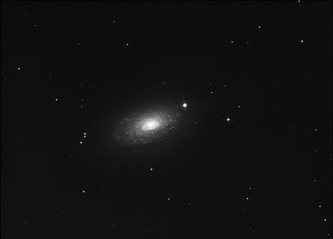 M63 Sonnenblumengalaxie am 29. April 2017 - 12x600s, ungebinnt, -25Grad Celsius, mit Darks und Flats