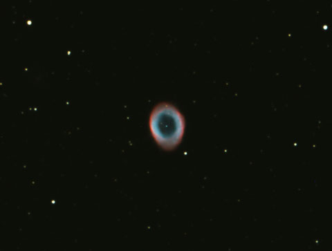 Messier M57 - 25 x 200s, -9 Grad, ungebinnt, full frame, ohne Flats, mit Darks - 26.09.2014