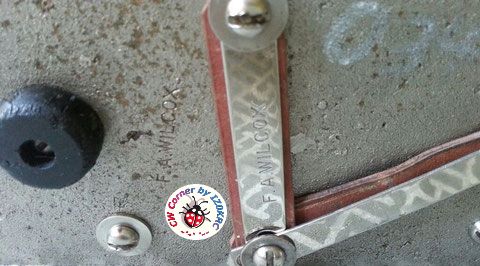 F.A. Wilcox, marked under the base and over the contact strip