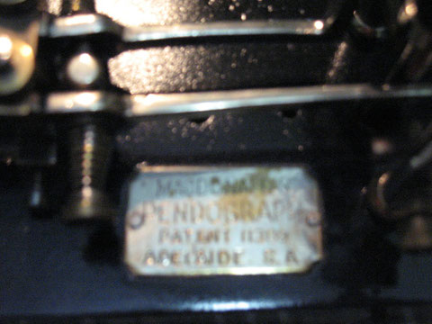 Early Pendograph No.3, particluar of square plate
